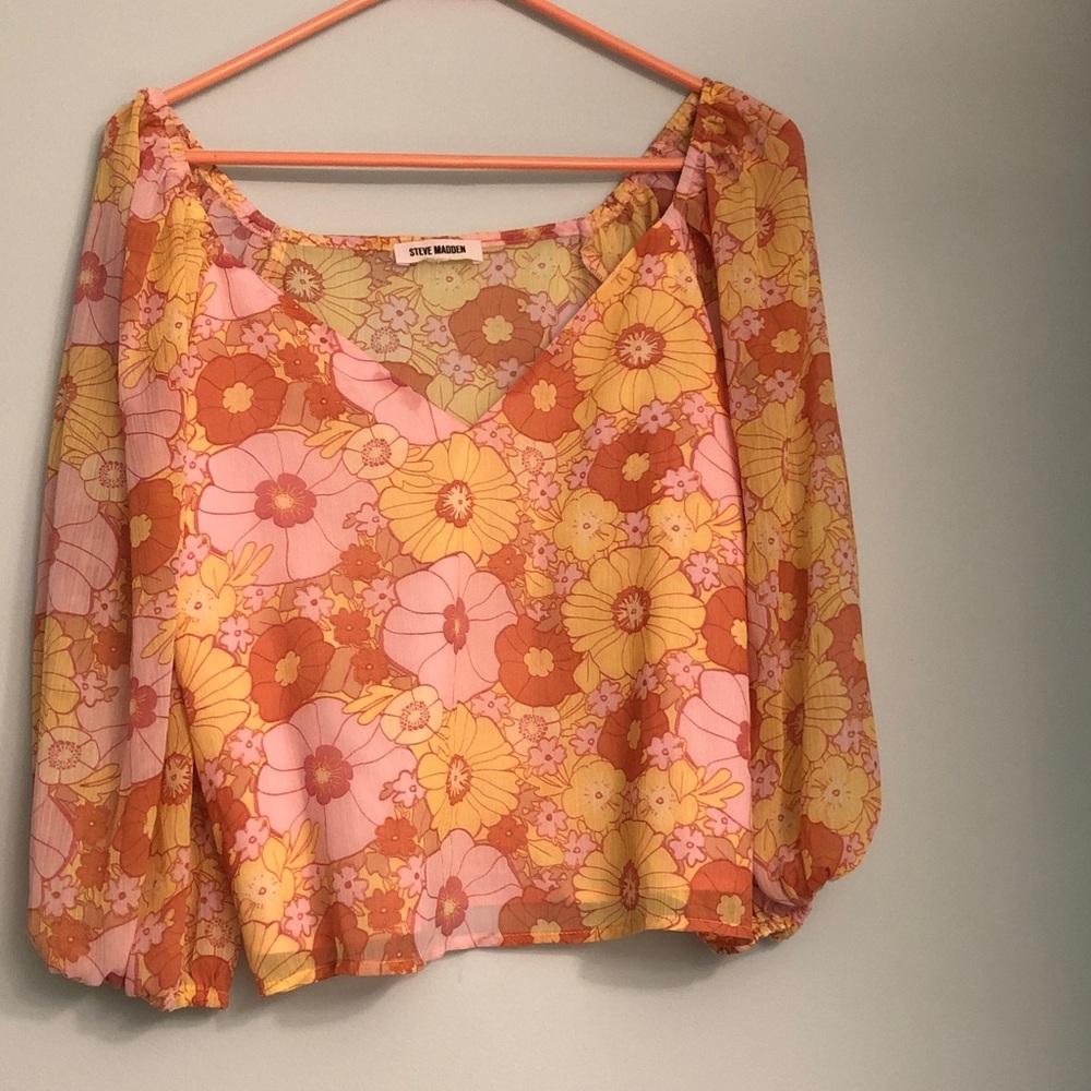 Steve Madden Women’s Floral Blouse